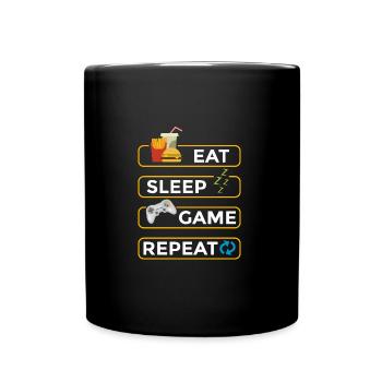 video spiel gamer geburtstag geschenk pc - Tasse einfarbig - Schwarz - Vorne