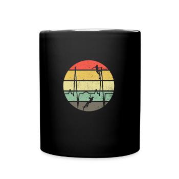 Escalade canyoning cadeau randonnée - Mug uni - noir - Devant