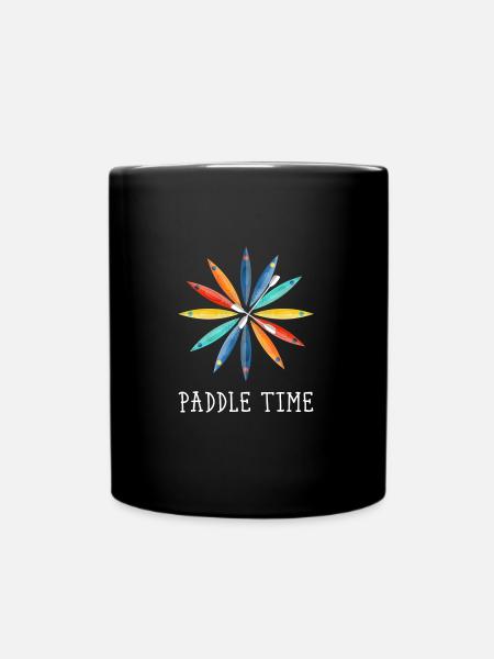 Kayaking gift whitewater river - Full Colour Mug - black