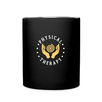 Physiotherapie Geschenk physio therapeut - Tasse einfarbig - Schwarz - Vorne