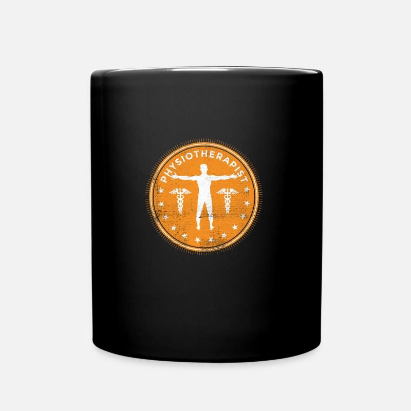 Idée cadeau logo physiothérapie pour les physios - Mug uni - noir