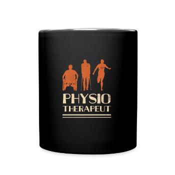 Physiotherapie Geschenk physio therapeut - Tasse einfarbig - Schwarz - Vorne