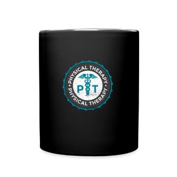 Physiotherapie Geschenk physio therapeut - Tasse einfarbig - Schwarz - Vorne