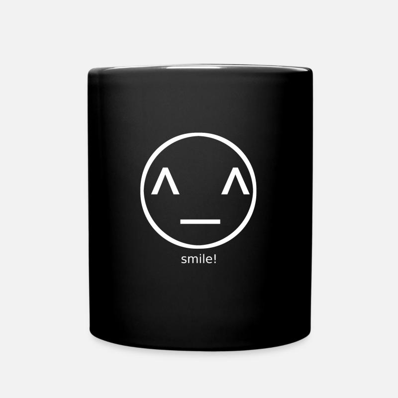 Smile! - Tasse einfarbig - Schwarz