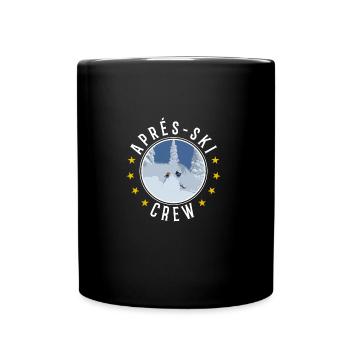 Ski fahren Geschenk Schnee Winterurlaub - Tasse einfarbig - Schwarz - Vorne