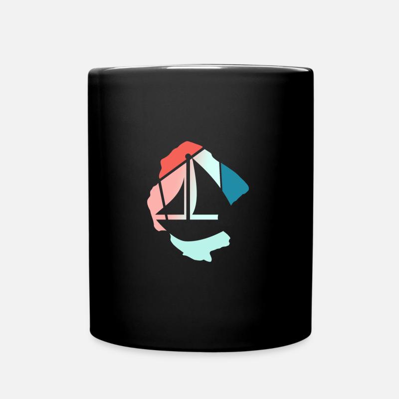 Segelboote - Tasse einfarbig - Schwarz