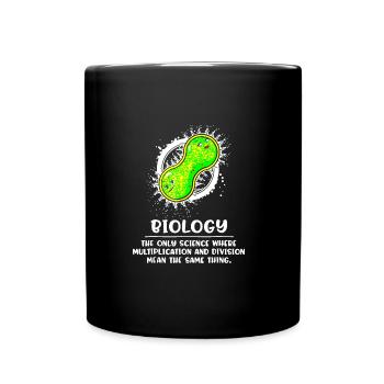 Lustiges Biologie Biologen Shirt Biologie Spruch - Tasse einfarbig - Schwarz - Vorne