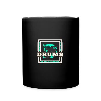 Drums - Full Colour Mug - black - Front