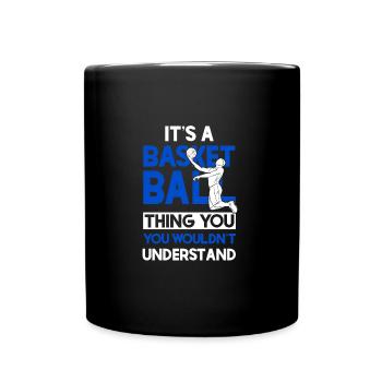 Basketball - Mug uni - noir - Devant