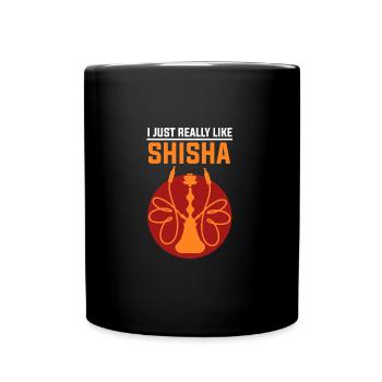 Shisha narguilé narguilé aime fumer l'été - Mug uni - noir - Devant