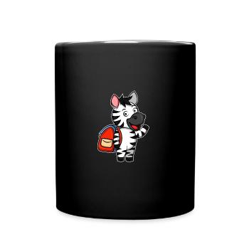 Schulstart Schulbeginn 2019 Geschenk Einschulung - Tasse einfarbig - Schwarz - Vorne