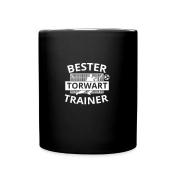 Bester Torwart Trainer Fußball Verein Team Sport - Tasse einfarbig - Schwarz - Vorne