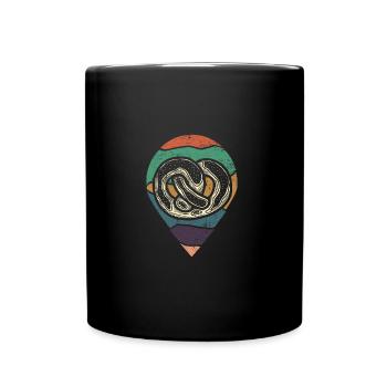 Brezel - Tasse einfarbig - Schwarz - Vorne