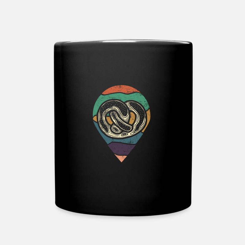 Brezel - Tasse einfarbig - Schwarz