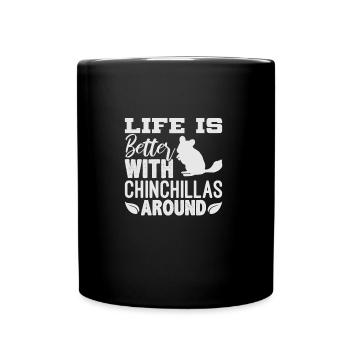 Chinchilla - Tasse einfarbig - Schwarz - Vorne
