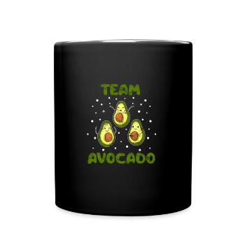 Avocado - Tasse einfarbig - Schwarz - Vorne