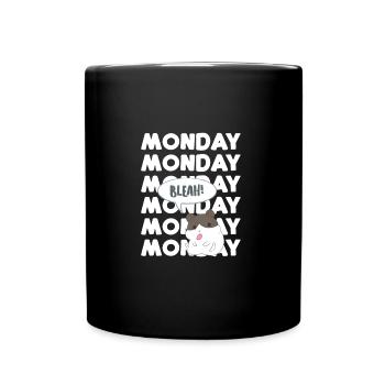 Hamster - T-shirt Hamster - Lundi - Dire - Mug uni - noir - Devant