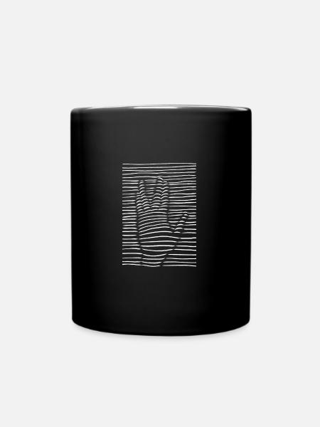 Salutation vulcaine de main - Mug uni - noir