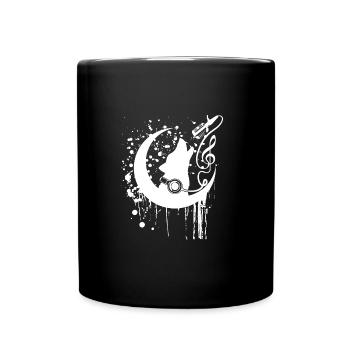 white german shepherd music shirt with clef - Full Colour Mug - black - Front