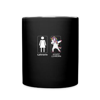 Teacher vs. Art Teacher | Art teacher gift - Full Colour Mug - black - Front