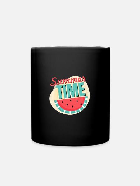 Pastèque Summer Time T-Shirt - Mug uni - noir