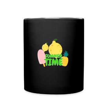 Summery Fruit T-Shirt - Full Colour Mug - black - Front
