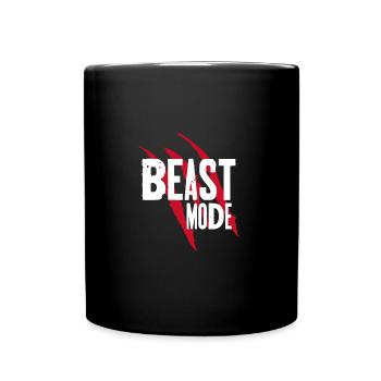 Beast Fashion Bodybuilding Gym Fitness Gift Idea - Full Colour Mug - black - Front