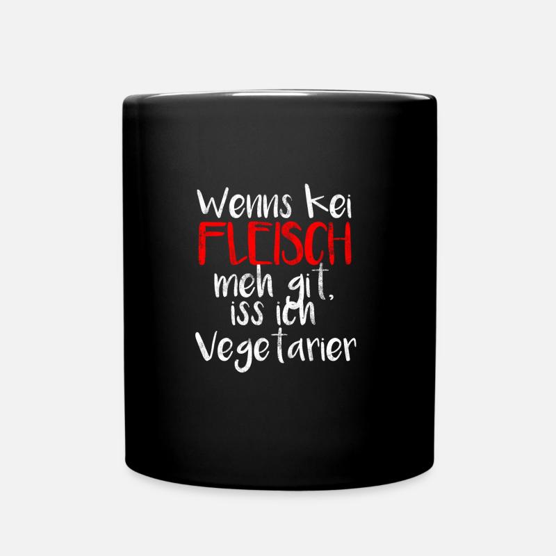 Suisse cadeau de viande suisse végétarien - Mug uni - noir