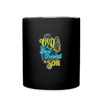 Papa Fils Père Fils Meilleurs amis Idée cadeau - Mug uni - noir - Devant