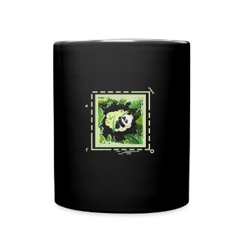 24 jungle panda - Full Colour Mug - black - Front