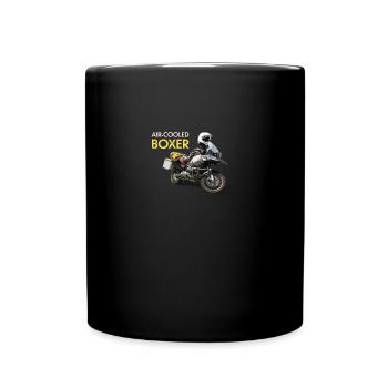 Luftgekühlt Boxer - Reiseenduro Motorrad - Tasse einfarbig - Schwarz - Vorne
