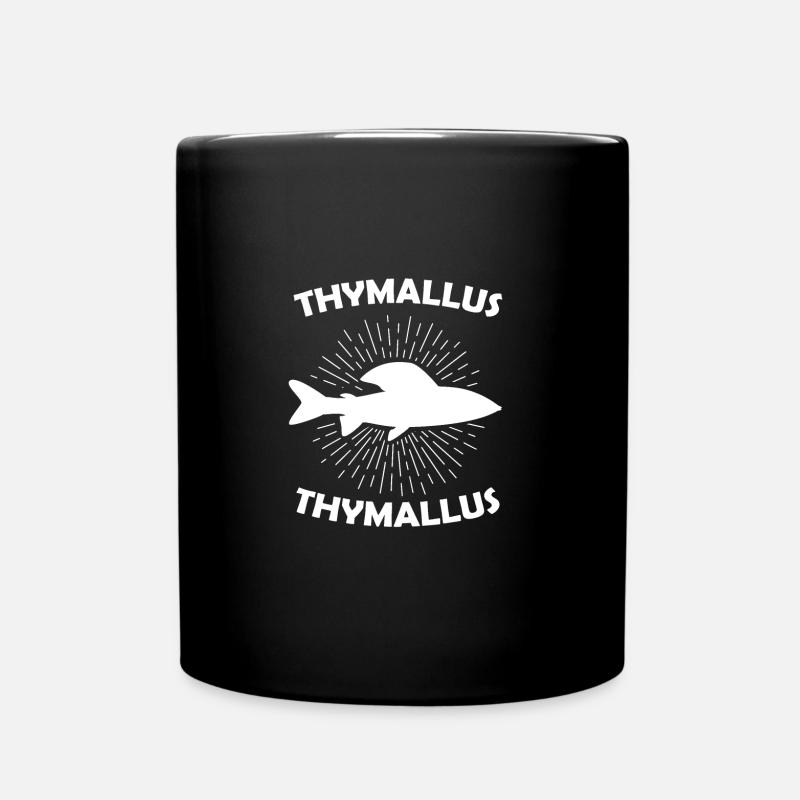 Tyhmallus Thymallus Äsche Geschenk Forellenregion - Tasse einfarbig - Schwarz