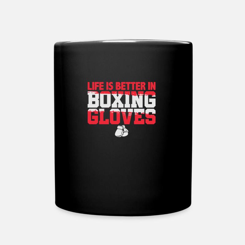 Boxing - Full Colour Mug - black
