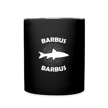 Barbus Barbus Barbe Espèces de poissons de rivière Pêche à la ligne - Mug uni - noir - Devant