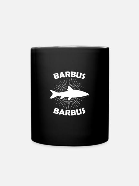 Barbus Barbus Barbe river fish species Angler fishing - Full Colour Mug - black