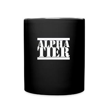 Alphatier Anführer Gruppe Führungskraft Checker - Tasse einfarbig - Schwarz - Vorne