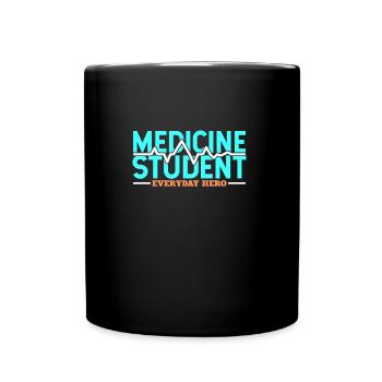 Étudiant en médecine étudiant dit super docteur médecin - Mug uni - noir - Devant