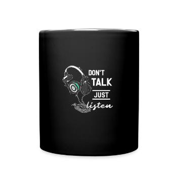 Kopfhörer - Tasse einfarbig - Schwarz - Vorne