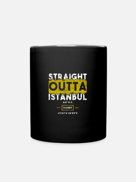 Istanbul - Full Colour Mug - black