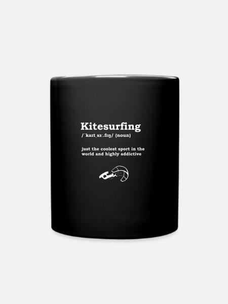 Idée cadeau kite surfeur kitesurf kitesurf - Mug uni - noir