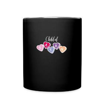 Child of Satan Ironic and Funny - Full Colour Mug - black - Front