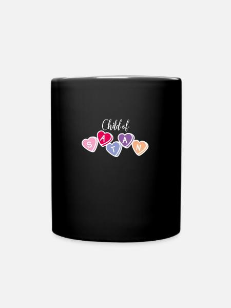 Enfant de Satan ironique et drôle - Mug uni - noir