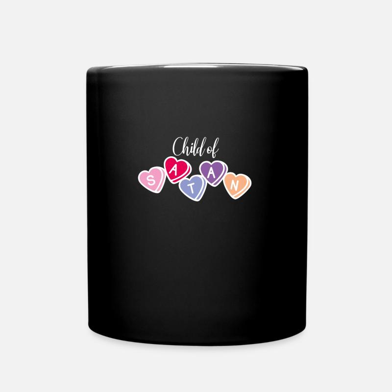 Enfant de Satan ironique et drôle - Mug uni - noir