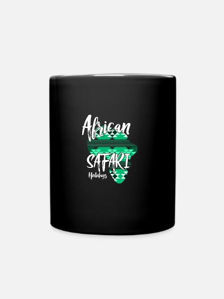Safari en afrique désert du continent du Serengeti - Mug uni - noir