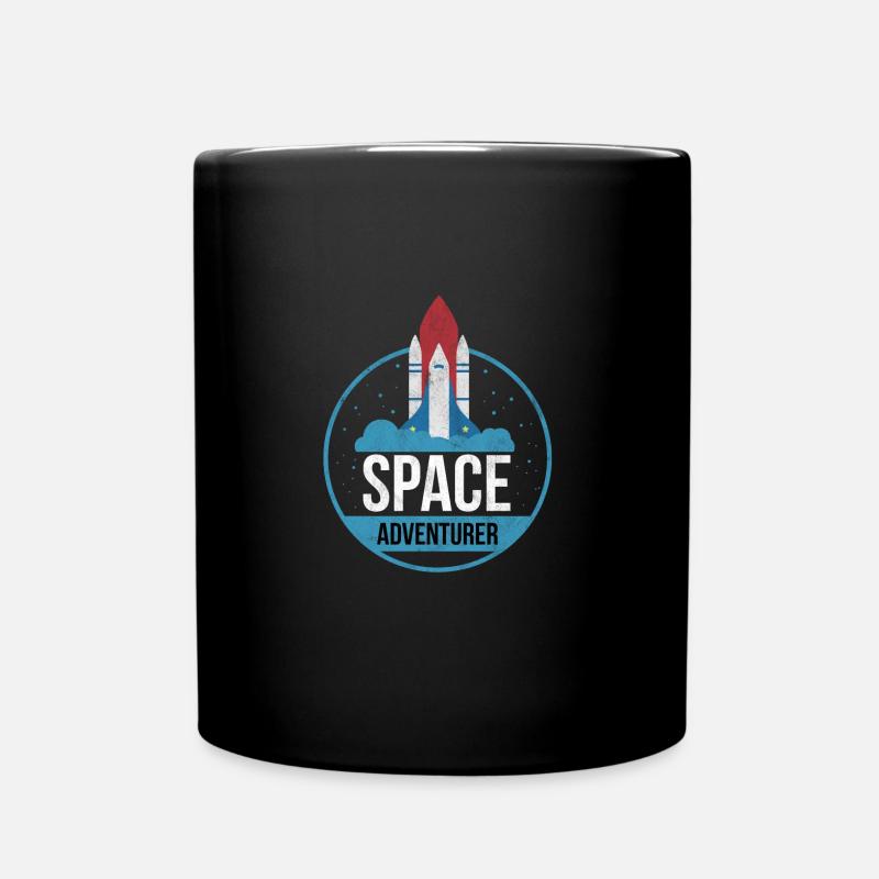 Space Adventurer Space Adventure Gift - Full Colour Mug - black