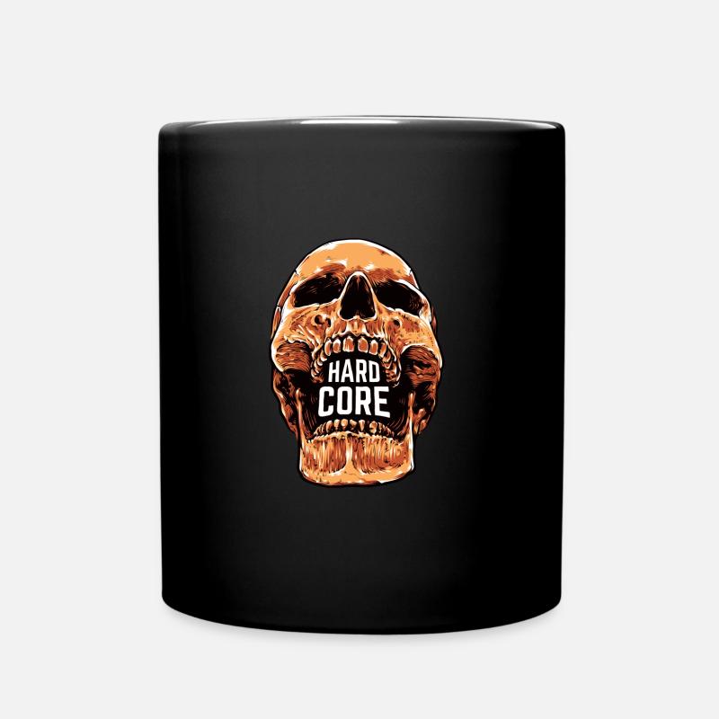 Hard-Core Gabber Schädel - Tasse einfarbig - Schwarz