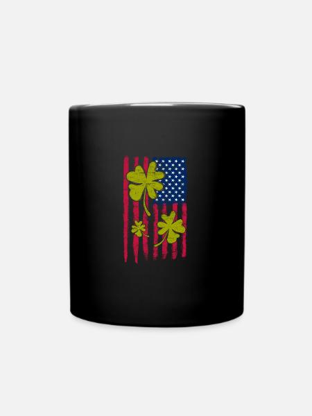 USA Cloverleaf - Full Colour Mug - black