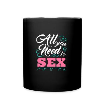 Sexe Sous-oiseaux Besoin Rallig Horny - Mug uni - noir - Devant