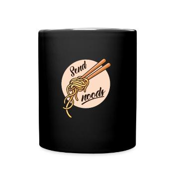 Noods senden Ramen Japanische Nudeln Geschenk - Tasse einfarbig - Schwarz - Vorne