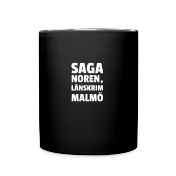 Saga Noren Länskrim Malmö - Tasse einfarbig - Schwarz - Vorne